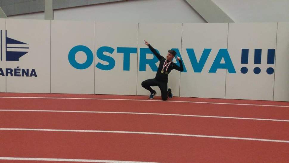 Złoty Kamil na Halowych Mistrzostwach Śląska Młodzików w Ostrawie